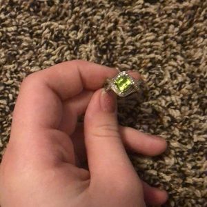 Diamond and August birthstone ring REAL